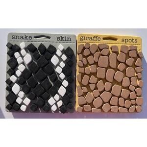 -CRAFT STAMPS Chunky‎ Stamps Of Giraffe And Snake Skin